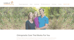 Desktop Screenshot of noblechiropractic.com